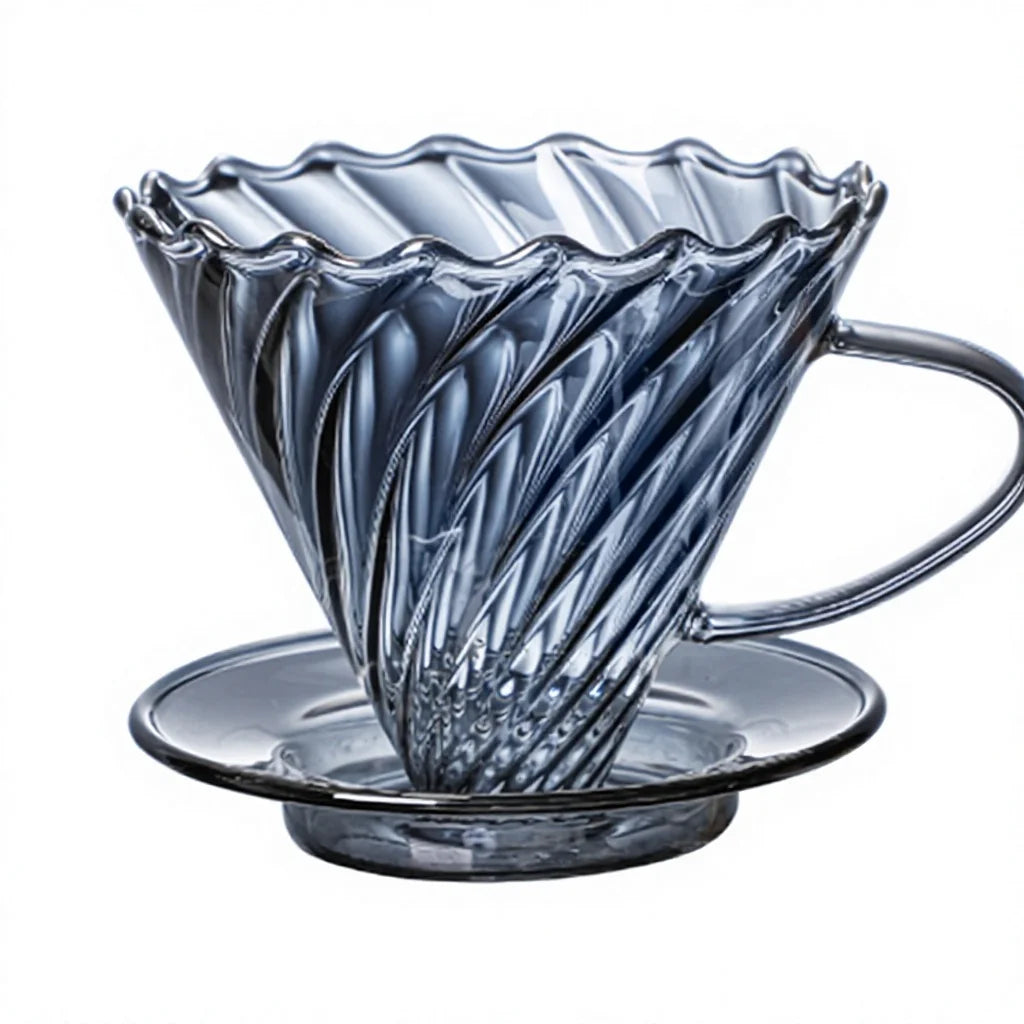 V60 Glass Coffee Dripper - Heat Resistant