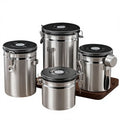 Vacuum Sealed Stainless Steel Coffee Bean Canister