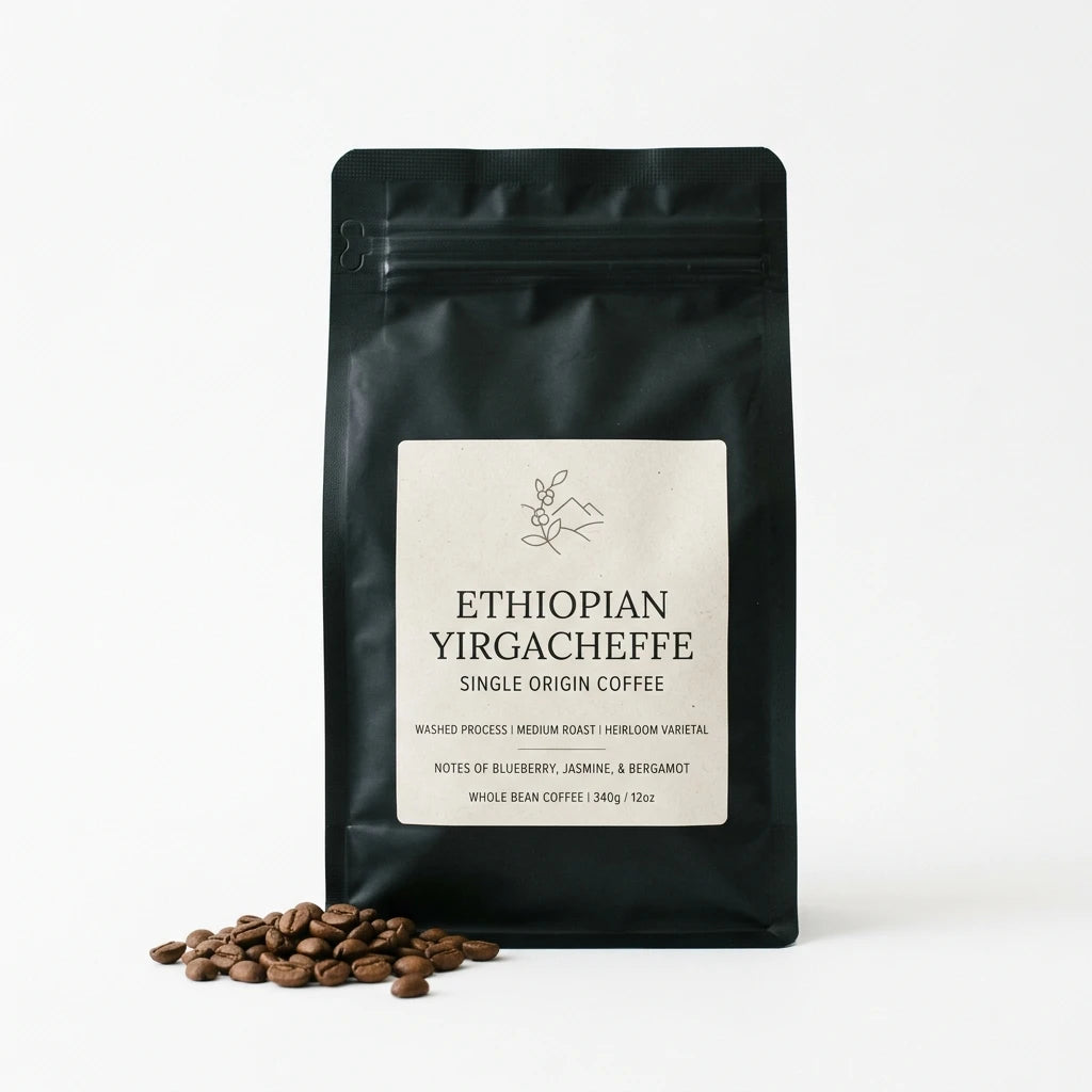 Premium Ethiopian Yirgacheffe Whole Bean (250g)